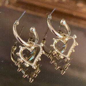 Heart Hoop Earrings
